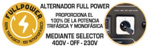 Sistema Full Power (100 % trifásico + 100% monofásico)